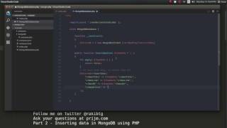 Insert data in MongoDB using PHP - Part 2
