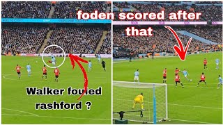 Tired rashford fake a foul which end up leading to foden first goal vs Manchester united😱😱😤