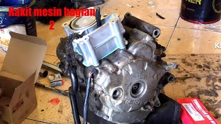 Rakit mesin jupiter mx old bagian bak magnet & blok piston