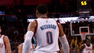 Russell Westbrook's INSANE Lefty Dunk In Super Slow Motion!