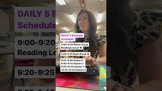 Daily 5 Example Schedule 4 Rotations For Your Literacy Block