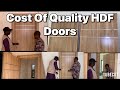 Price Of HDF Doors Made From Scratch Manually And Installation In Benin City, Nigeria.