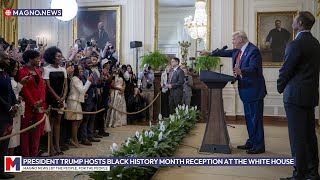 President Trump joined by Tiger Woods at Black History Month event in The White House (Feb 20, 2025)