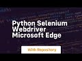 python selenium webdriver microsoft edge