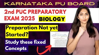 2nd PUC Preparatory Exam 2025 Biology Preparation @BotanyBloom5