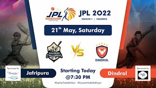 Jafaripura Vs Dindrol | Match 46 | JPL | Season 1 | Vaghrol