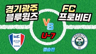 2023-04-22 제 24회 전국 유소년 축구대회 골든볼 유스컵 경기광주 블루윙즈 vs 프로비티 결승전 U-7