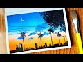 Easy Poster Color Painting Scenery tutorial | #painting #learning | Artistcastle_by_sri