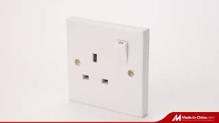 1Gang 13A switched socket electrical accessory home switch socket