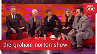 Josh Gad does a 'who farted' look - The Graham Norton Show: 2017 - BBC One