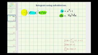 Ex 1:  Integration Using Substitution