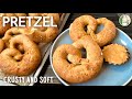 Pretzels Recipe - Homemade Soft Pretzels recipe - Crusty and Soft Pretzels - Sattvik Kitchen