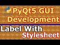 PyQt5 Create Label & Stylesheets With QLabel (Python GUI Development)  #7