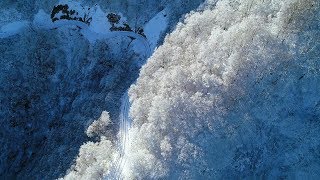 初冠雪　【部子山】　4K空撮