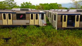 Drone View - Secret LRT Train Graveyard In Malaysia