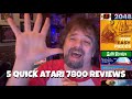 Atari 7800 Reviews- 5 Easy Pieces: 2048, ET Book 7800 , Sick Pickles, Shoot the UFO, Pineapple