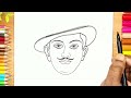 bhagat singh drawing step by step republic day drawing of bhagat singh