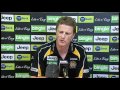 AFL 2011 - Round 10 - Richmond Press Conference after the game