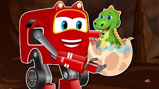 Supercar Rikki is followed by baby Dinosaurs 🦖 | Cartoons for Kids | Ep02