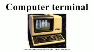 Computer terminal
