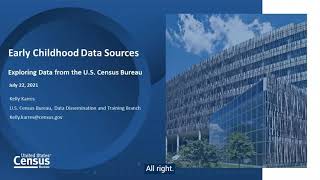 2021 Data Summit Series: Early Childhood—Census Bureau Data Sources