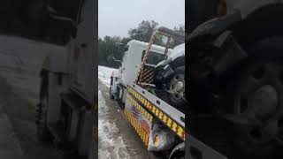 truck involve an accident in Palomar Mountain, CA. Towed By Expedite Towing San Diego