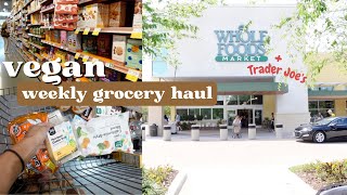Vegan Grocery Haul - Whole Foods & Trader Joe's #traderjoes