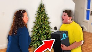 he SCREAMS after getting FAKE PS5 for Christmas..