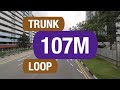 SBS Transit Trunk 107M | Bus Service Route Visual