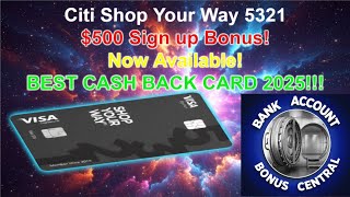CITI CitiBank 5321 Shop Your Way Credit Card NOW AVAILABLE! BEST CASHBACK CARD EVER!!