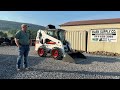 2010 bobcat s250 rubber tire skid steer loader cab heat air 2 speed kubota 75 hp turbo for sale nice