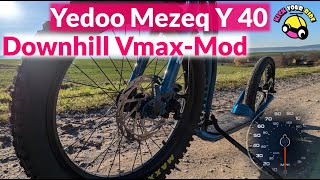 Downhill Speed Machine: Tretroller Yedoo Mezeq Y 40 mit Maxxis Minion