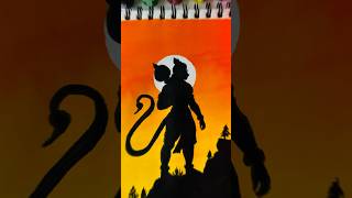 Hanuman ji drawing, #shorts #art #drawing #shortsfeed #hanumanji #hanuman