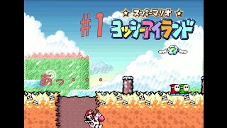 【OPあり】＃1スーパーマリオヨッシーアイランド実況（1‐1～1‐4）【switch版】