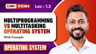 L-1.3: Multiprogramming and Multitasking Operating System in Hindi with real life examples