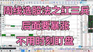 周线选股法之“红三兵”，买进就暴涨，再也不用时刻盯盘了