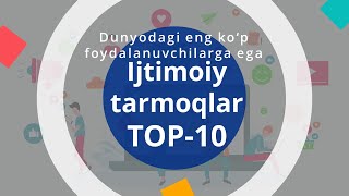 TOP 10 ijtimoiy tarmoqlar