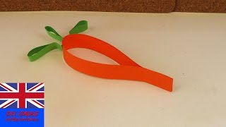 CARROT PAPER / Tutorial - How to fold a carrot with paper?