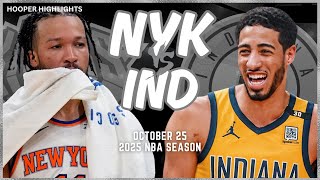 Indiana Pacers vs New York Knicks Full Game Highlights | Oct 25 | 2025 NBA Season