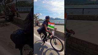 cycling around annasagar lake amezing view #ajmer #anasagar #lake @HindustaniMusafir