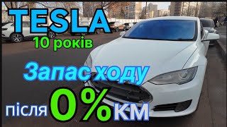 Запас ходу  Tesla після 0%?