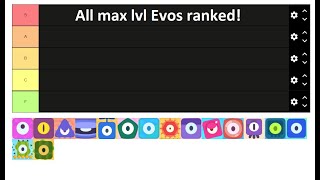 Evo Pop - Tier list of all 16 Evos (At max level)