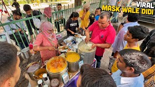 BRAND NEW Indian Street Food Sensation 😍 Viral Mask Wale Didi ka Dhaba, Adani Am
