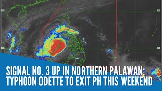 Signal No. 3 up in northern Palawan; Typhoon Odette to exit PH this weekend