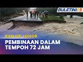 BANJIR JOHOR | TPM Arah Bina Jambatan Sementara Di FELDA Selancar