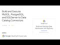 Build and Execute MySQL, PostgreSQL, SQLServer to Data Catalog Connectors |  Data Engineer path