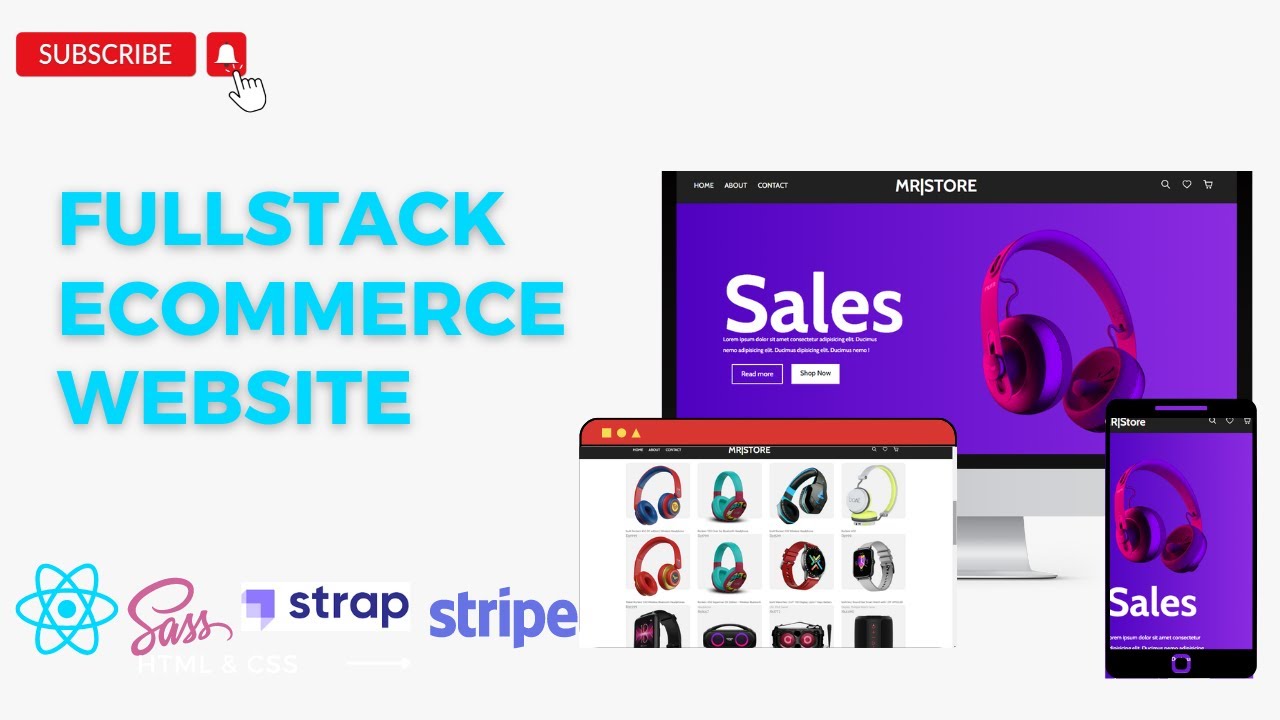 Build Your Own Ecommerce Website In React JS , Sass And Strapi! - YouTube