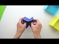 how to make a paper trash bin origami