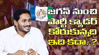 జగన్ నుంచి వైసీపీ కేడర్ కోరుకుంది ఇది కదా!| This Is What The YSRCP Cadre Wanted From YS Jagan