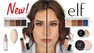 NEW ELF MAKEUP Trying $3 BITE SIZE eyeshadow palettes & more! Cruelty-free & vegan makeup tutorial